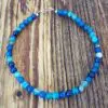 Collier en agate bleue OCÉANE