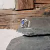 Bague argent et labradorite