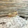 Bague en améthyste dorée MYKONOS