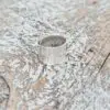 Bague large en argent martelé