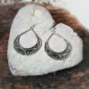 Boucles d'oreilles ethniques argent