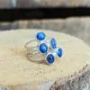Bague en saphir étoilé argent
