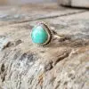 Petite bague argent turquoise