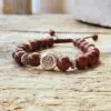 Bracelet en bois de rose OM