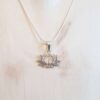 Pendentif fleur de lotus argent - Omyoki