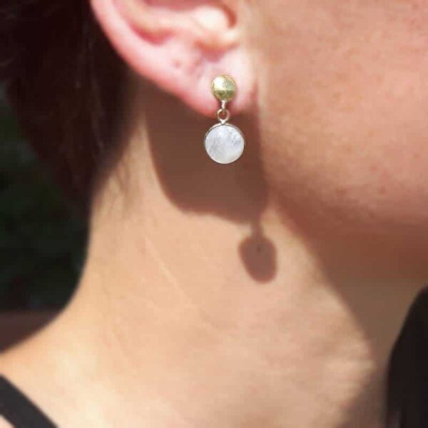 Boucles pierre de lune ELA - Image 2