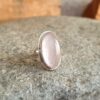 Bague quartz rose argent DOUCEUR