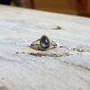 Bague ajustable argent et labradorite
