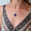 Pendentif améthyste argent AMOS