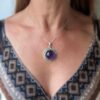 Pendentif améthyste argent AMOS