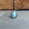 Bague larimar argent ajustable