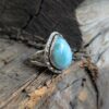 Bague larimar argent ajustable