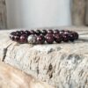 Bracelet en pierres naturelles grenat