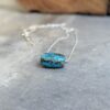 Collier turquoise argent DZI