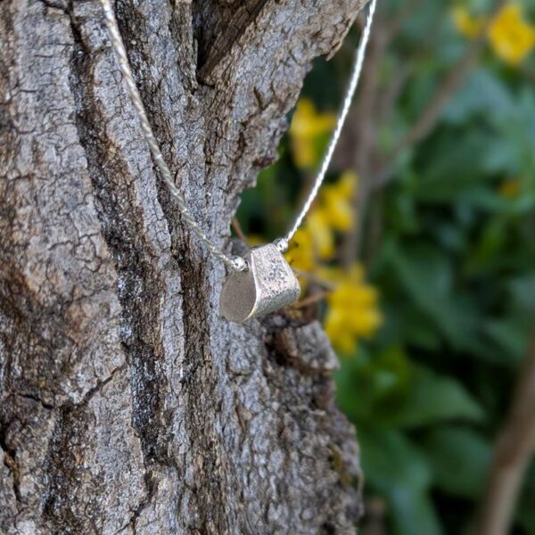 Collier ethnique en argent massif