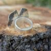 Bague artisanale en argent nénuphar
