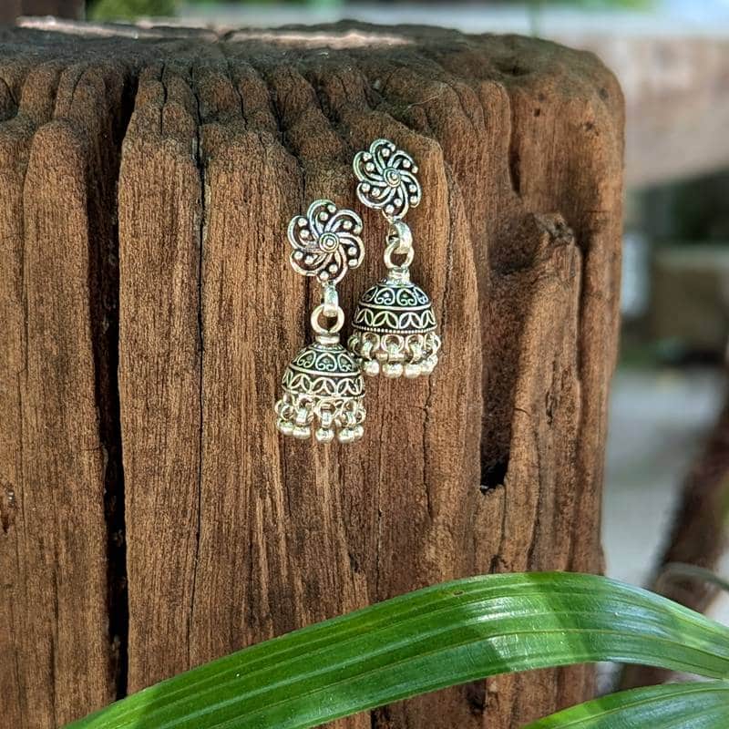 Boucles d'oreilles indiennes en argent