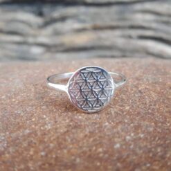 Bague fleur de vie argent - Omyoki