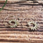 Boucles d'oreilles spirales tribal