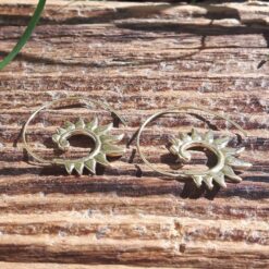 Boucles d'oreilles spirales tribal