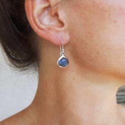 Boucles d'oreilles labradorite gouttes