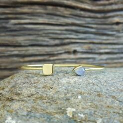 Jonc ouvert pierre de lune