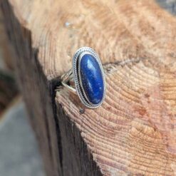Bague lapis lazuli argent ajustable