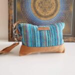 Sac-pochette éthique OM bleu
