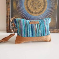 Sac-pochette éthique OM bleu