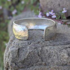 Bracelet manchette ethnique argent