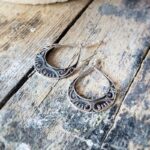 Boucles d'oreilles ethniques argent