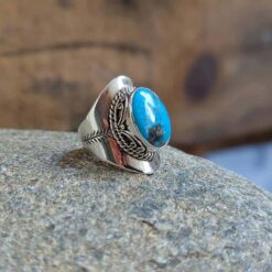 Bague turquoise véritable LHASSA