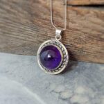Pendentif améthyste argent AMOS