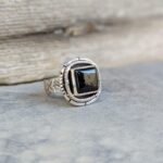 Bague onyx argent