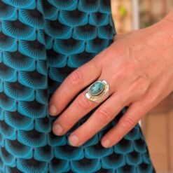 Bague turquoise argent OM