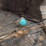 Petite bague argent turquoise