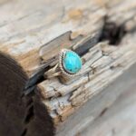 Petite bague argent turquoise