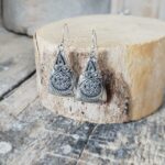 Boucles d'oreilles ethniques chic argent