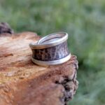 Bague en argent martelé vintage