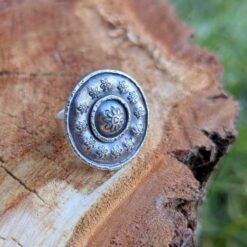 Bague fleur argent femme