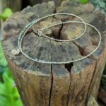 Collier argent et agate mousse