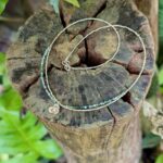 Collier argent et agate mousse