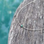 Collier ras de cou turquoise argent