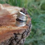 Grosse bague ajustable en argent