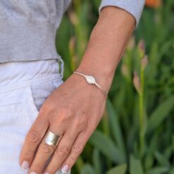 Jonc en argent massif MANGOUSTINE