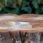 Boucles d'oreilles en argent martelé