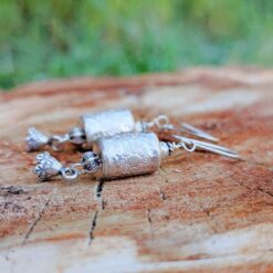 Boucles d'oreilles tribales argent THAÏ