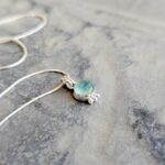 Collier argent et calcédoine aqua ANDAMAN