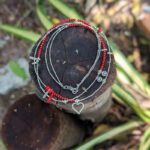 Collier en corail rouge et argent