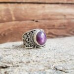 Bague argent et rubis indien